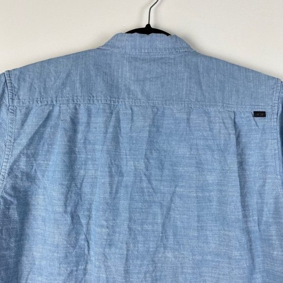 Oakley Light Blue Casual Button Down Shirt - Picture 7 of 9